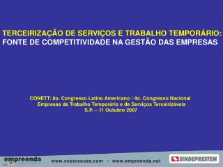 TERCEIRIZAÇÃO DE SERVIÇOS E TRABALHO TEMPORÁRIO: FONTE DE COMPETITIVIDADE NA GESTÃO DAS EMPRESAS