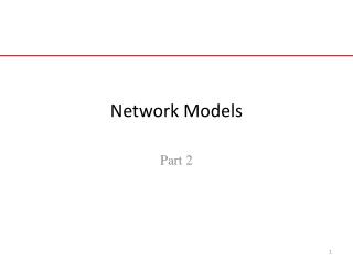 Network Models