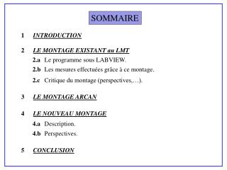 SOMMAIRE