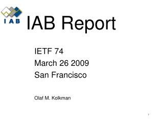 IAB Report