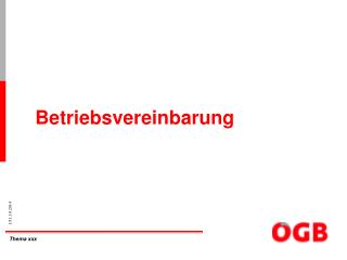Betriebsvereinbarung