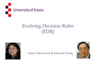Evolving Decision Rules (EDR)