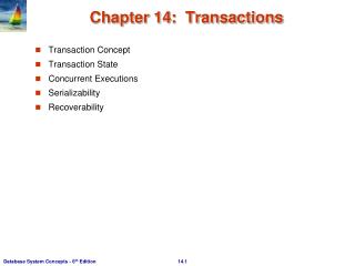 Chapter 14: Transactions