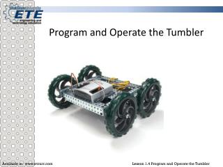 Program and Operate the Tumbler