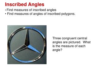 Inscribed Angles