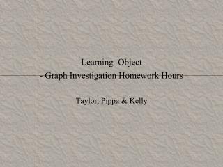 Learning Object - Graph Investigation Homework Hours