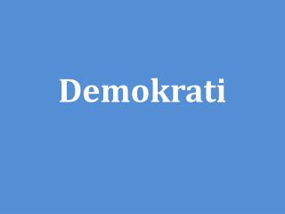 Demokrati