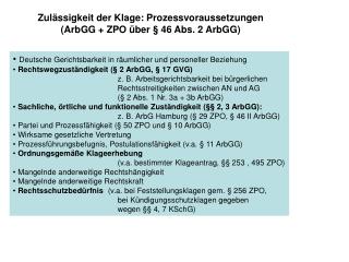 Deutsche Gerichtsbarkeit in räumlicher und personeller Beziehung 