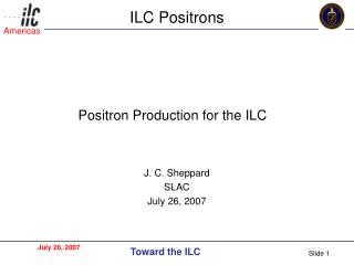 ILC Positrons