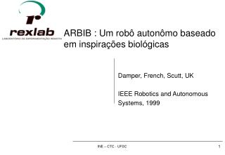 ARBIB : Um robô autonômo baseado em inspirações biológicas