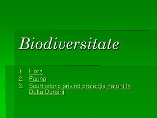 Biodiversitate