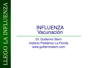 INFLUENZA Vacunación