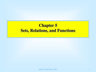 Chapter 5 Sets, Relations, and Functions