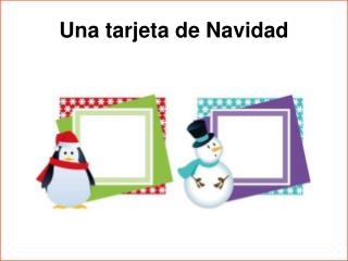 Una tarjeta de Navidad