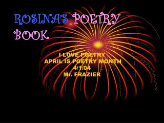 ROSINA’S POETRY BOOK