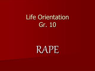 Life Orientation Gr. 10