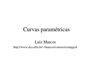 Curvas paramétricas
