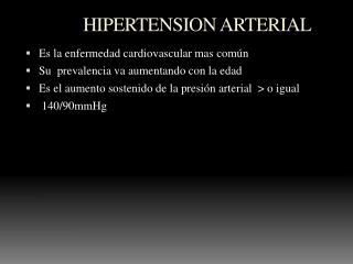 HIPERTENSION ARTERIAL