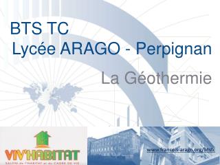 BTS TC Lycée ARAGO - Perpignan La Géothermie