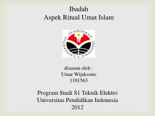 Ibadah Aspek Ritual Umat Islam