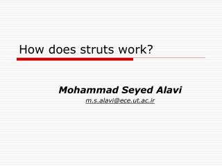 How does struts work?