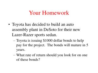 Your Homework