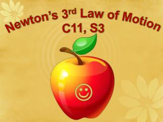 Newton’s 3 rd Law of Motion C11, S3