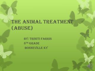 The animal treatment (abuse)