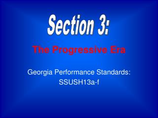 The Progressive Era