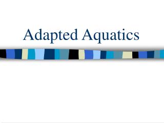 Adapted Aquatics