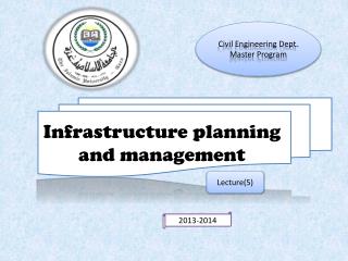 Infrastructure planning and management