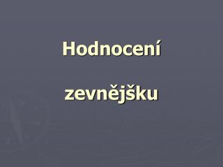 Hodnocení zevnějšku