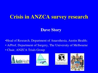 Crisis in ANZCA survey research
