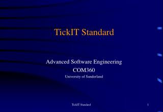 TickIT Standard
