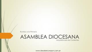 ASAMBLEA DIOCESANA