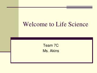 Welcome to Life Science