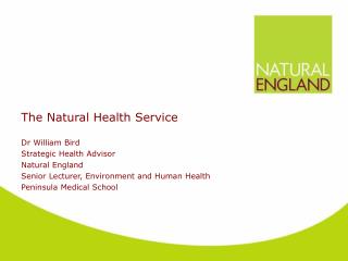 The Natural Health Service