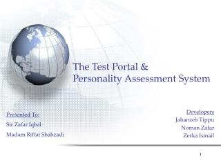 The Test Portal &amp; Personality Assessment System