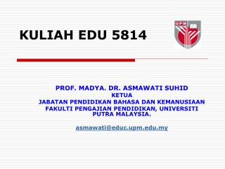 KULIAH EDU 5814