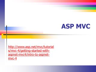 ASP MVC