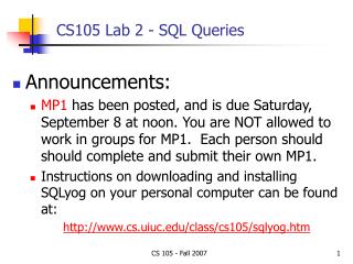 CS105 Lab 2 - SQL Queries