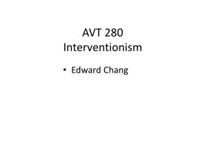 AVT 280 Interventionism