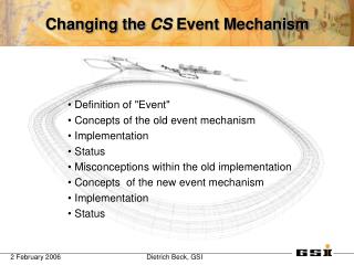 Changing the CS Event Mechanism