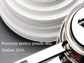 Promocija perilica posuđa AEG Siječanj 2014.