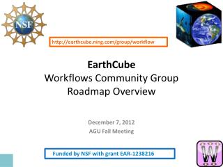 EarthCube Workflows Community Group Roadmap Overview