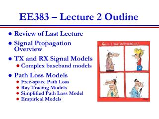 EE383 – Lecture 2 Outline