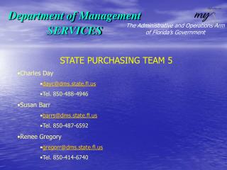 Department of Management SERVICES