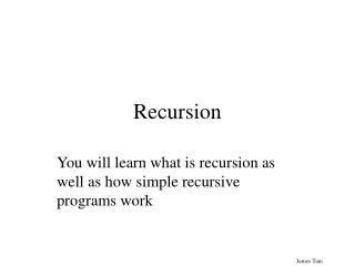 Recursion