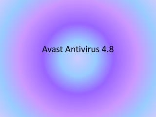 Avast Antivirus 4.8