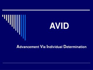 AVID